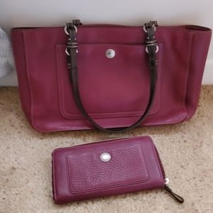 Coach handbag and wallet